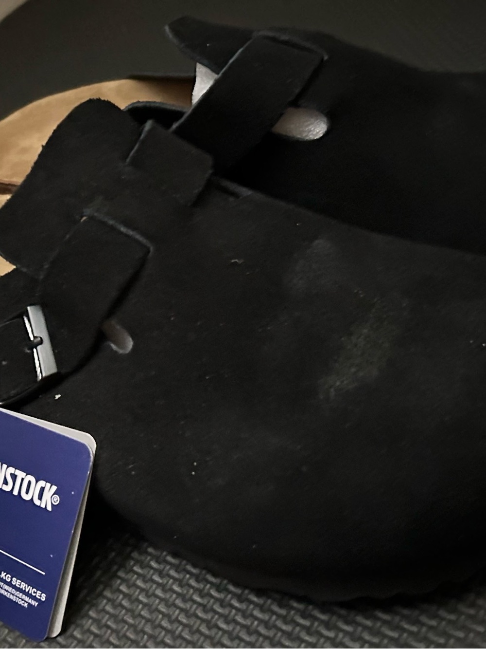 Birkenstocks Black Suede Men's Clog